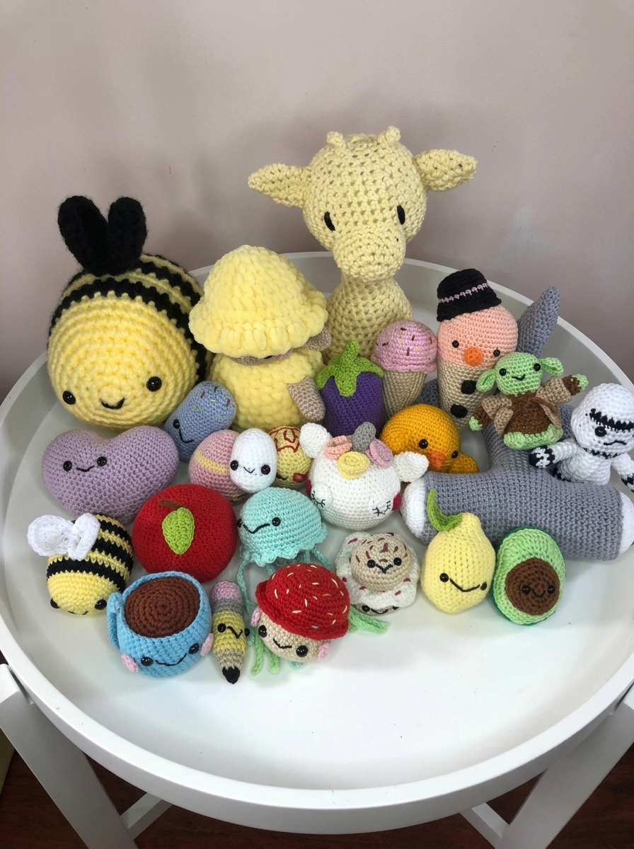 10 Amigurumi Crochet Patterns PDF | Beginner-Friendly Stuffed Animal Patterns | Instant Download | Knotting Notes